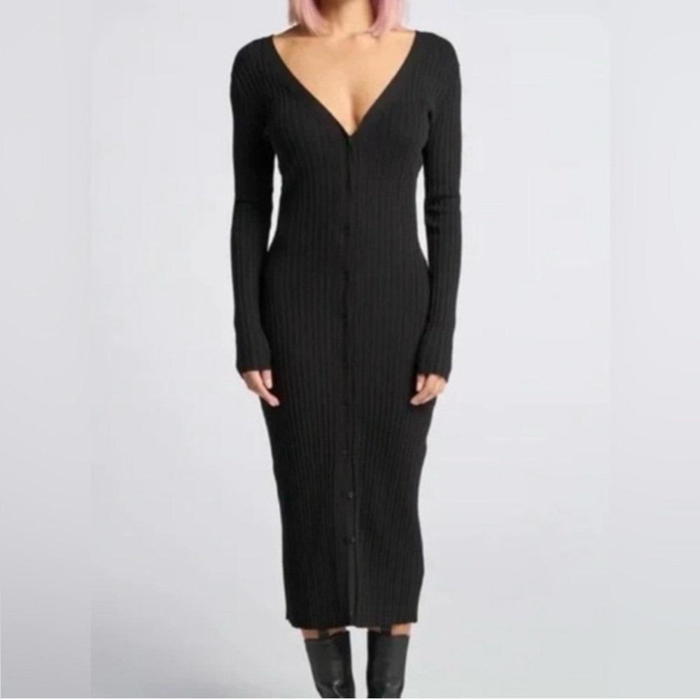 NWT LITA by Ciara Icon Rib Sweater Dress- Size Small - Picture 2 of 16